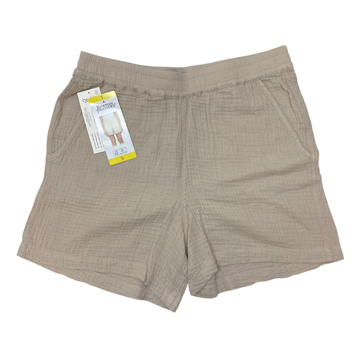 Boston Traders Women's Cotton Gauze Shorts - Sand SIZE - Small