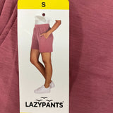 LazyPants Women's Stretch Luxe Shorts - Berry SIZE - Small