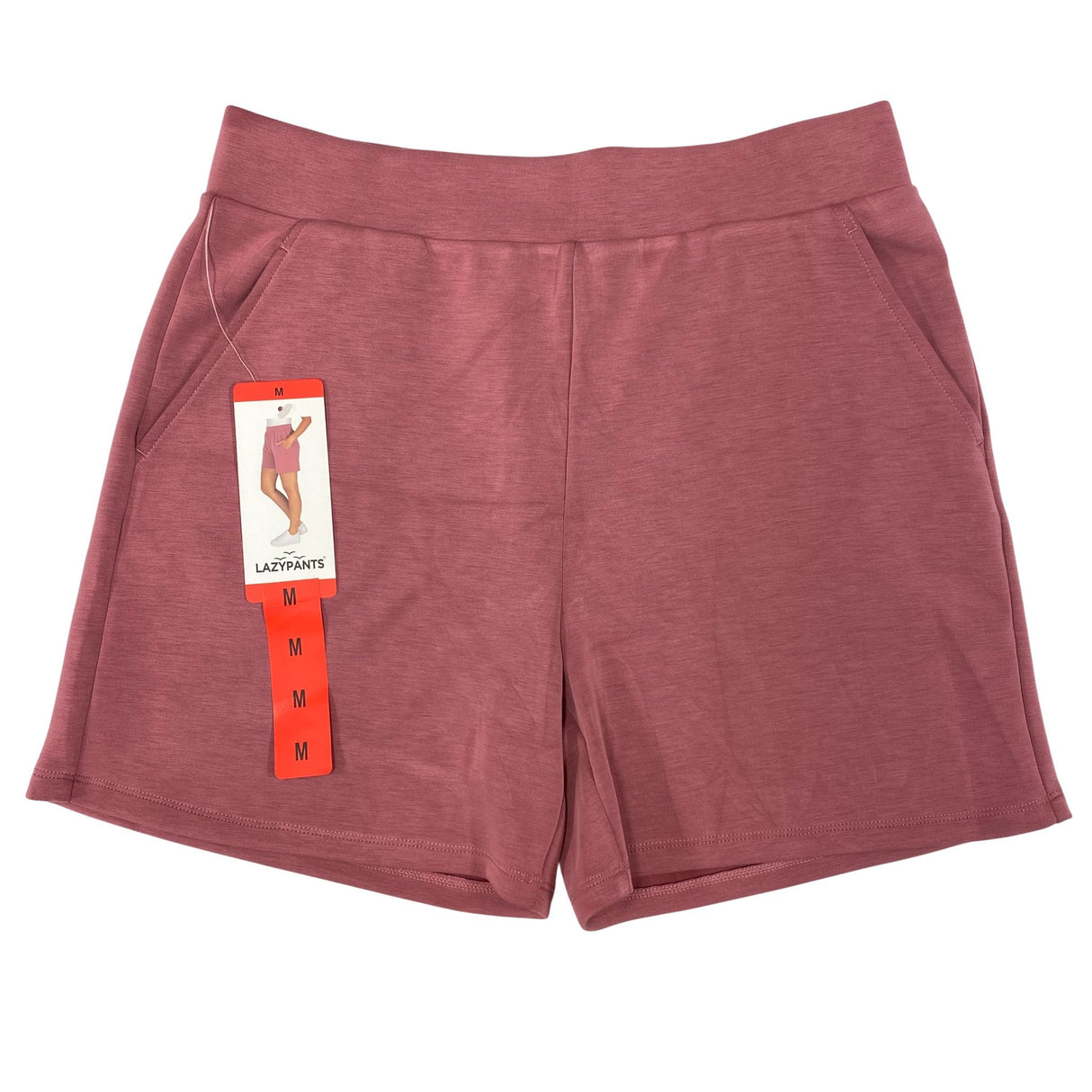 LazyPants Women's Stretch Luxe Shorts - Berry SIZE - Medium