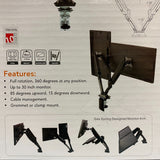 Sylex Ergonomics Gladius Double Arm Monitor Mount