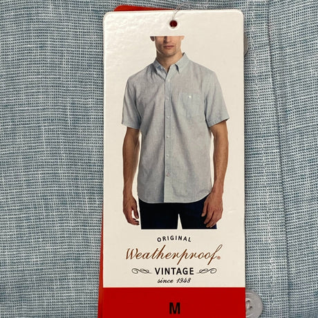 Weatherproof Men's Short Sleeve Button Up Shirt SIZE - Medium