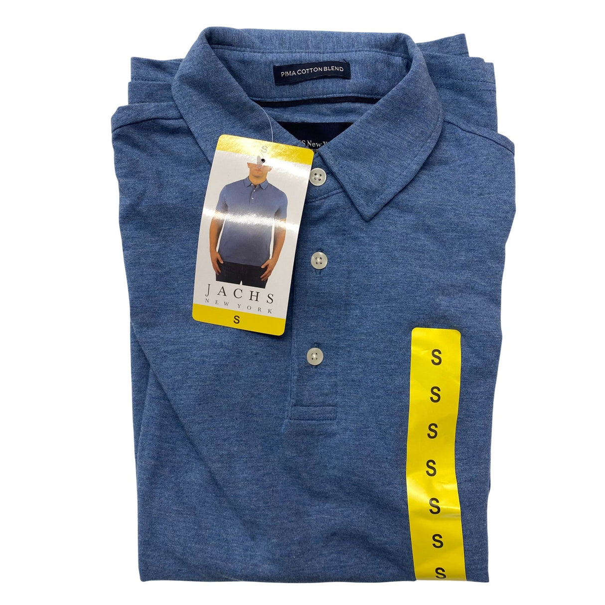 Jachs New York Men's Short Sleeve Pima Cotton Polo Shirt SIZE - Small