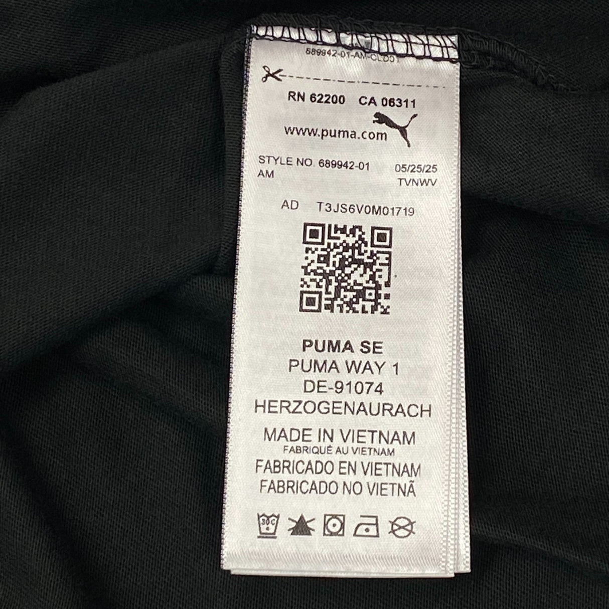 Puma Men's Embroidered Logo T-Shirt SIZE - Small