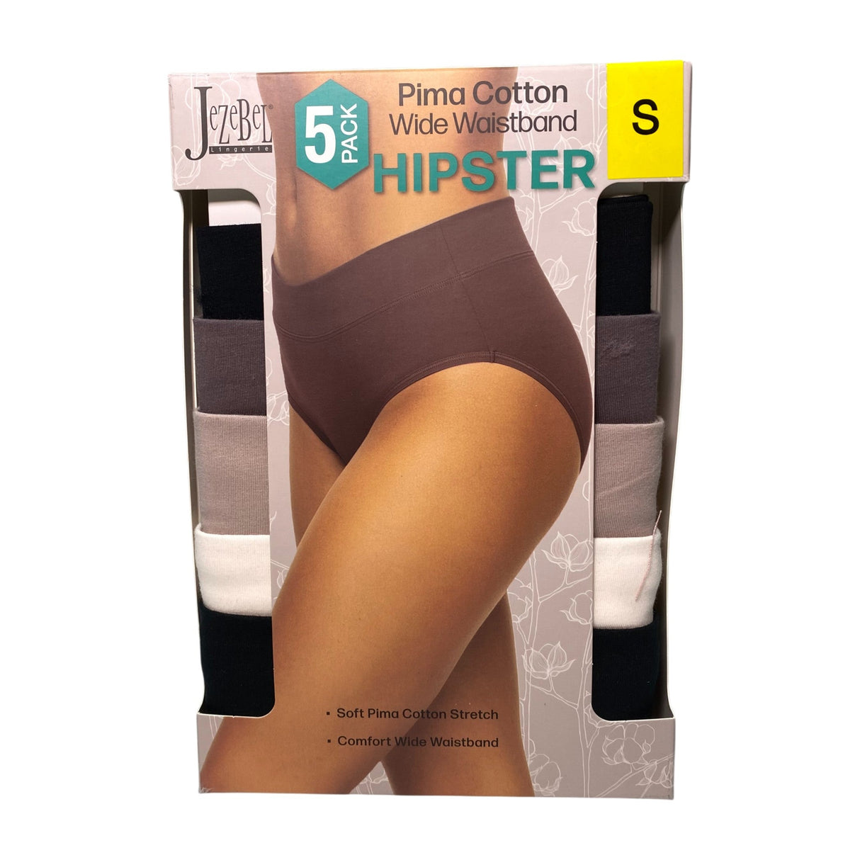 Jezebel Women's 5x Hipster Bikini Briefs - Multi Neutrals SIZE - Small