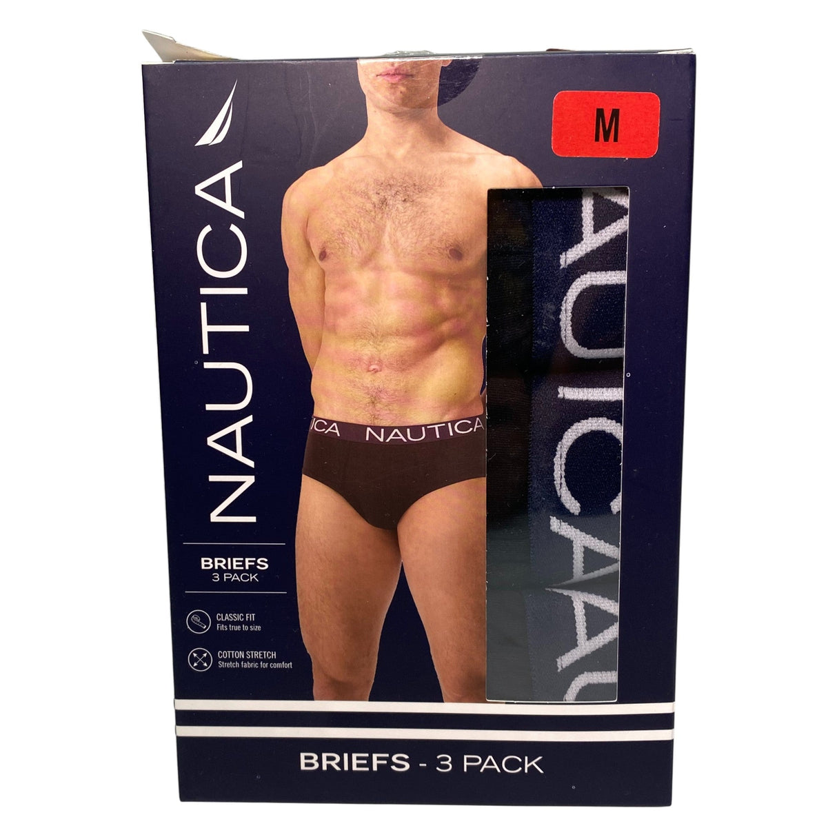 Nautica Men's 3x Briefs SIZE - Medium