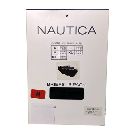 Nautica Men's 3x Briefs SIZE - Medium