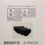 Nautica Men's 3x Briefs SIZE - Medium