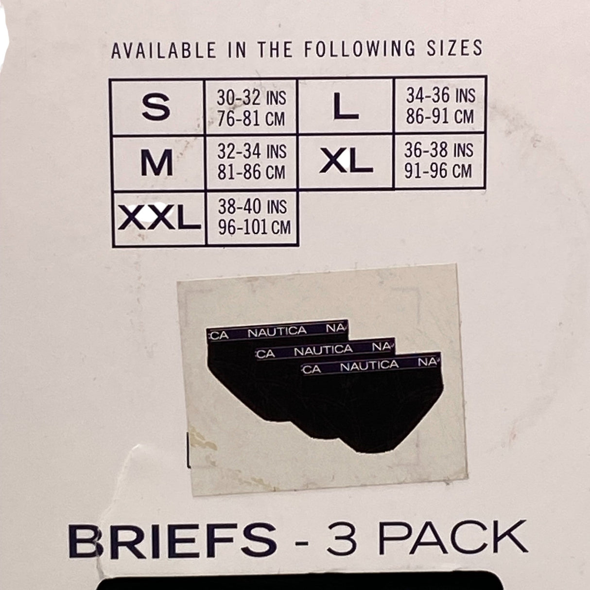 Nautica Men's 3x Briefs SIZE - Small