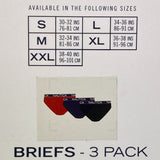 Nautica Men's 3x Briefs - Multi SIZE - Medium