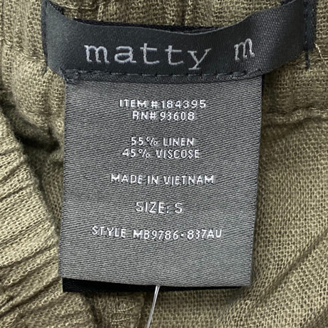 Matty M Women's Linen Blend Shorts SIZE - Small