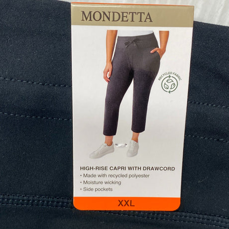 Mondetta High-Rise Capri Pants with Drawcord SIZE - XXL