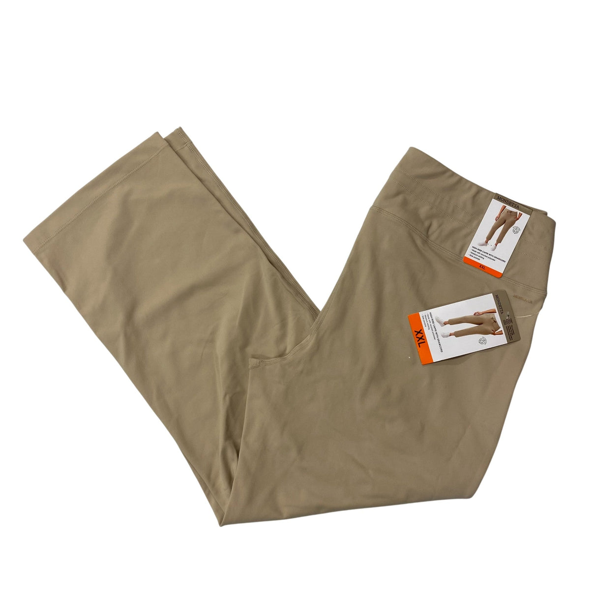 Mondetta Women's High-Rise Capri Pants With Drawcord SIZE - XXL