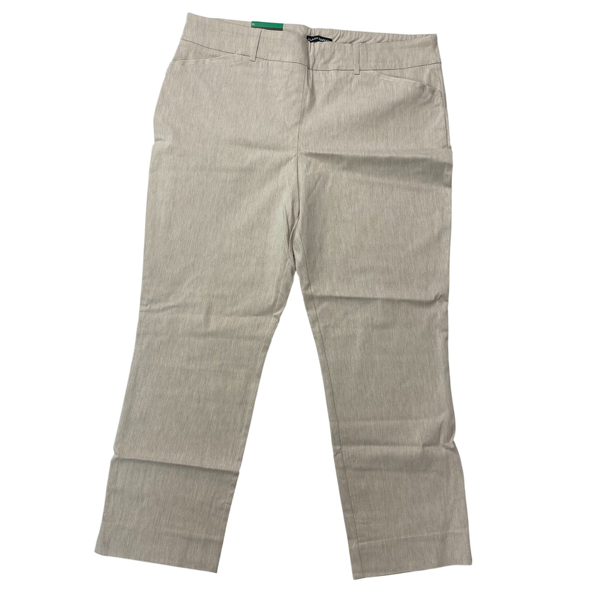 Hilary Radley Women's Mid Rise Comfort Waist Pants - Tan SIZE - Extra Large
