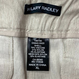 Hilary Radley Women's Mid Rise Comfort Waist Pants - Tan SIZE - Extra Large