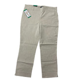 Hilary Radley Women's Mid Rise Comfort Waist Pants - Tan SIZE - Extra Large