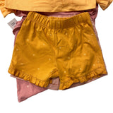 Pekkle Girl's 4 Piece Shorts & Tee set SIZE - 7