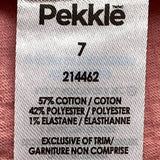 Pekkle Girl's 4 Piece Shorts & Tee set SIZE - 7