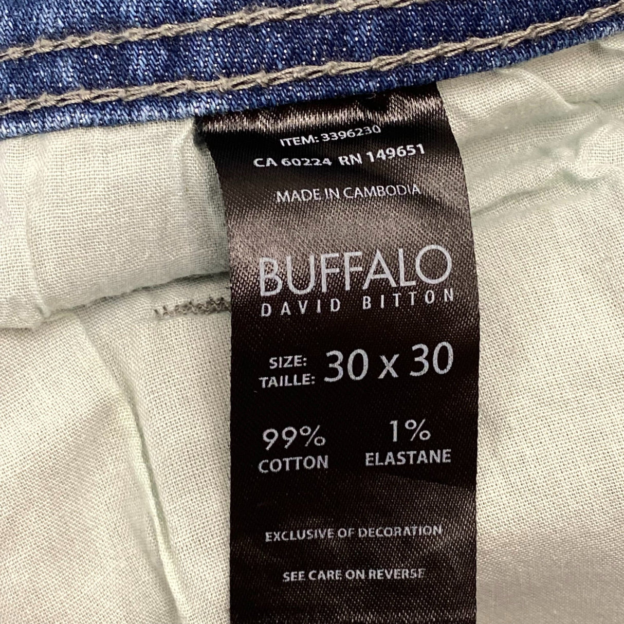Buffalo Men's Slim Straight Stretch Jeans - Medium Wash SIZE - 30