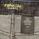 Urban Star Men's Straight Leg Jeans - Dark Wash SIZE - 42