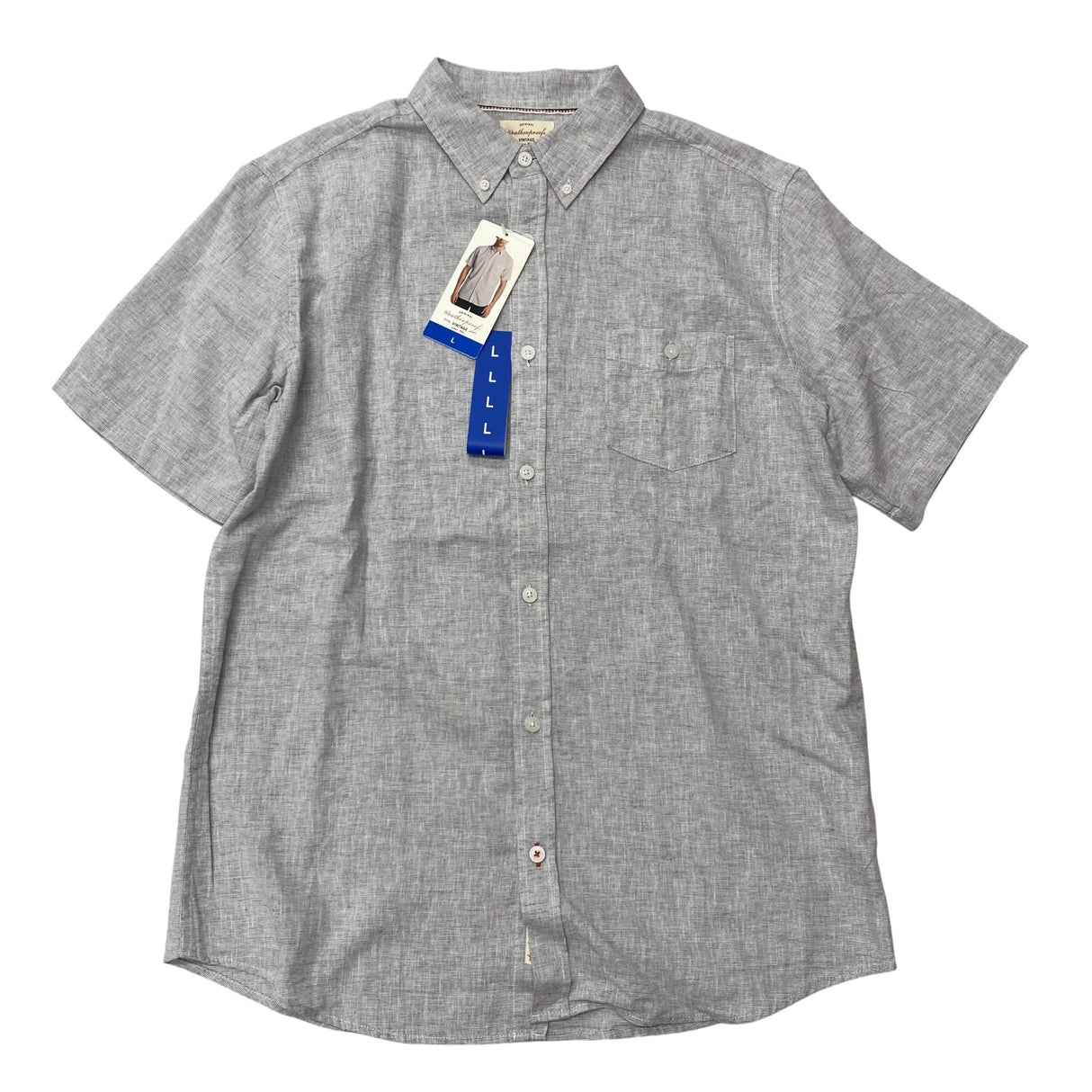 Weatherproof Men's Short Sleeve Button Up Shirt SIZE - Large