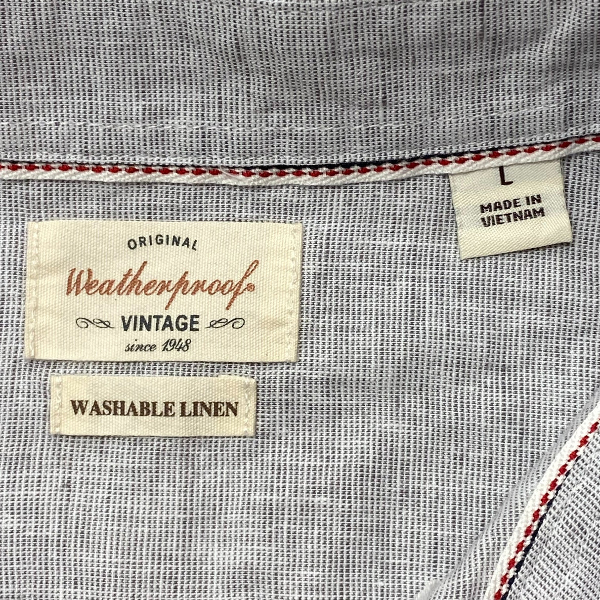 Weatherproof Men's Short Sleeve Button Up Shirt SIZE - Large