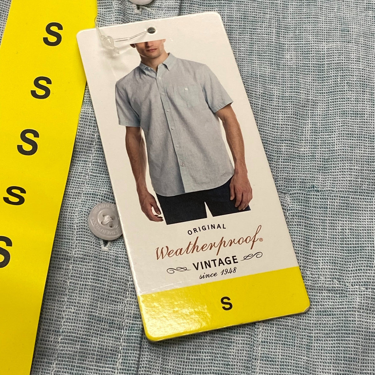 Weatherproof Men's Short Sleeve Button Up Shirt SIZE - Small