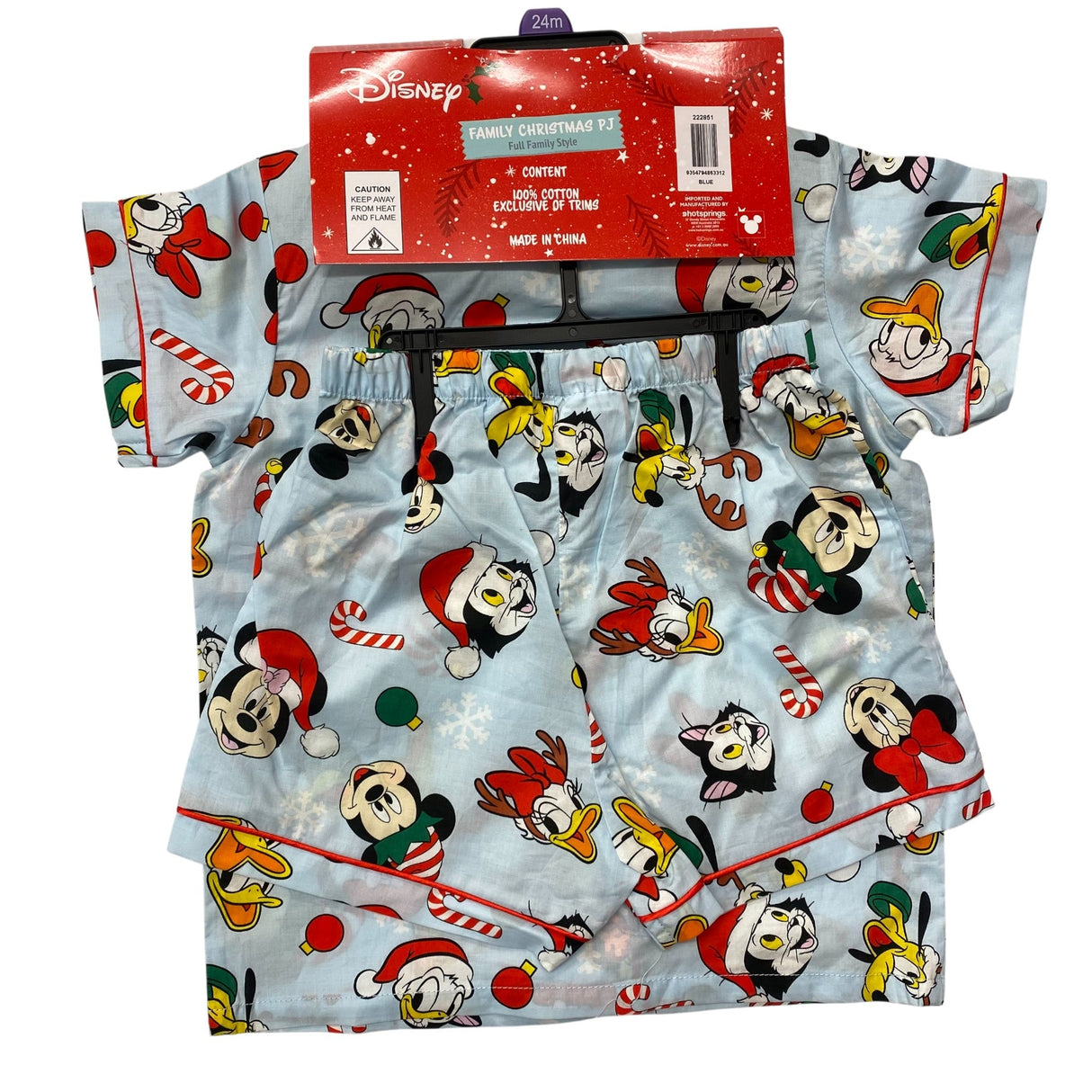 Hotsprings Kids Disney Family Christmas PJ Set 24m