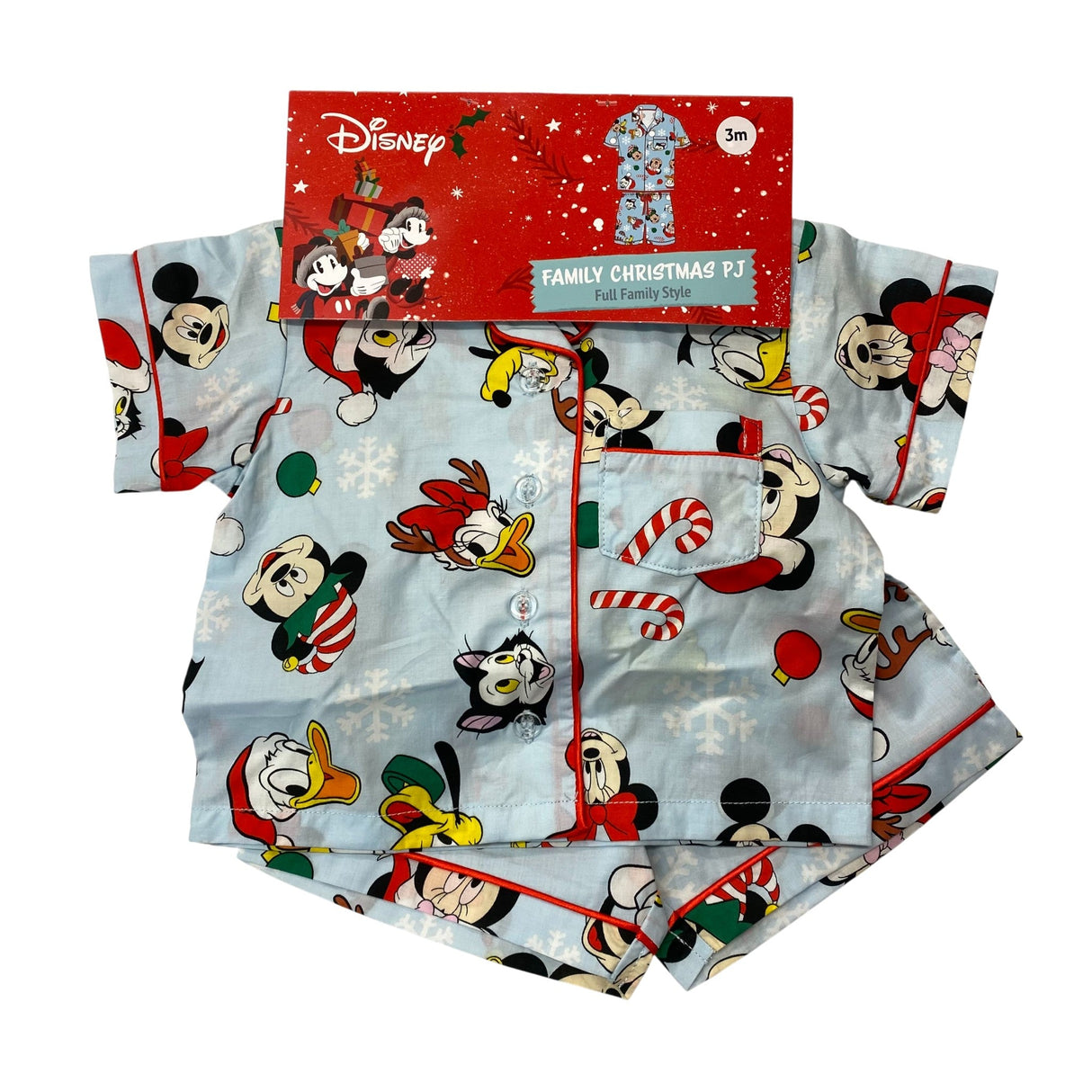 Hotsprings Kids Disney Family Christmas PJ Set 3m