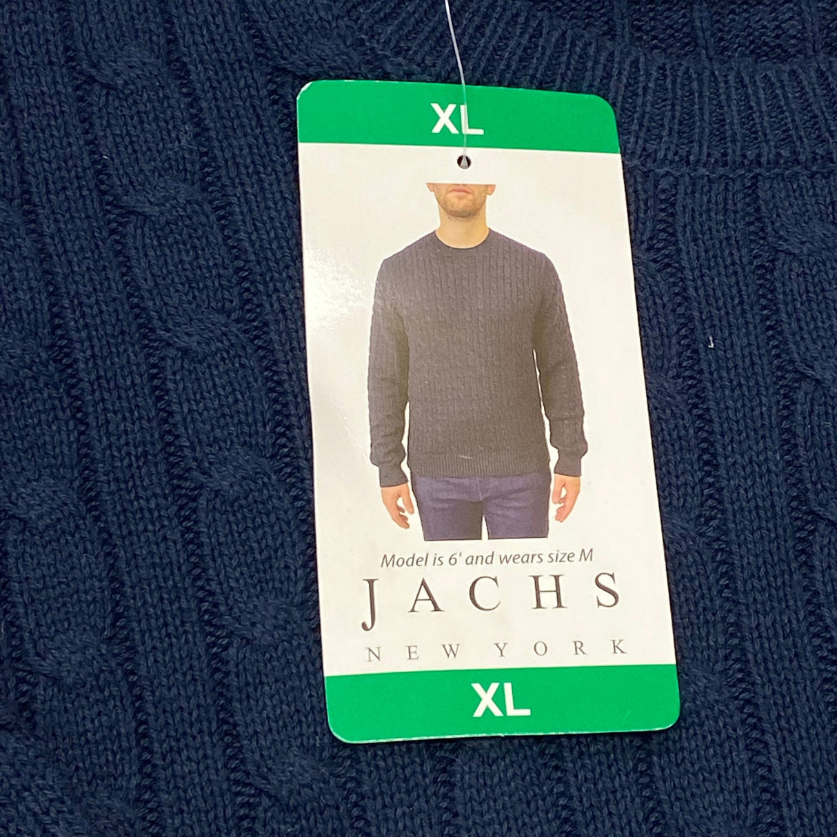 Jachs Men's Cashmere Blend Knit Jersey SIZE - Extra Large