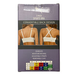 Puma 2x Sports Bra Plum/White SIZE - Large