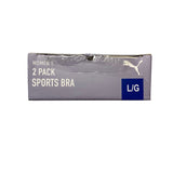 Puma 2x Sports Bra Plum/White SIZE - Large