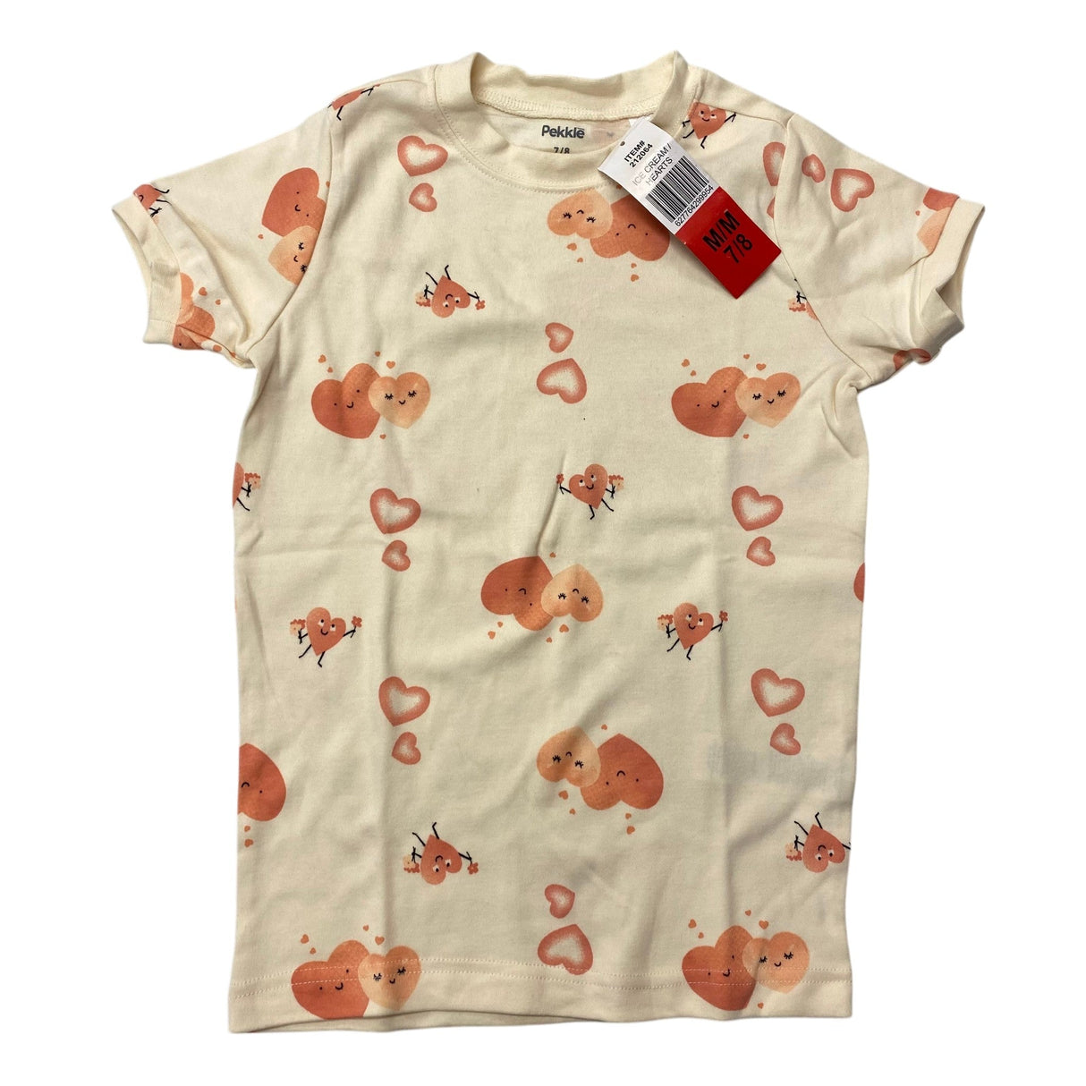 Pekkle Kids 4 Piece Sleep Set Ice Cream/Hearts SIZE - Medium