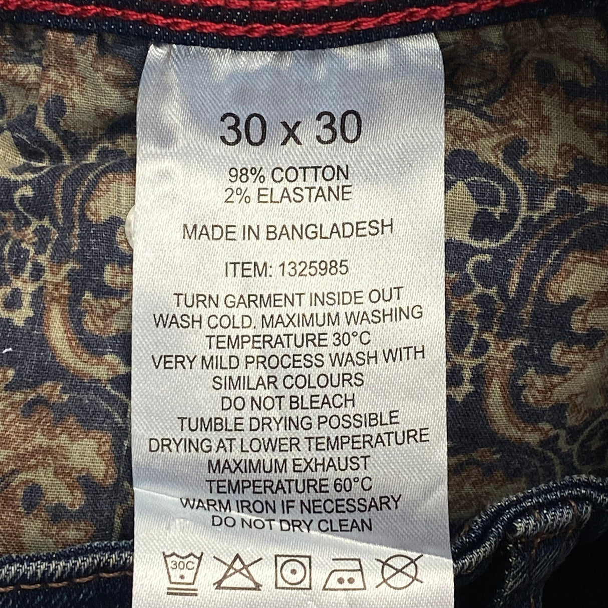 English Laundry Men's Harrow/Straight Fit Jeans - Dark Indigo 30x30 SIZE - 30