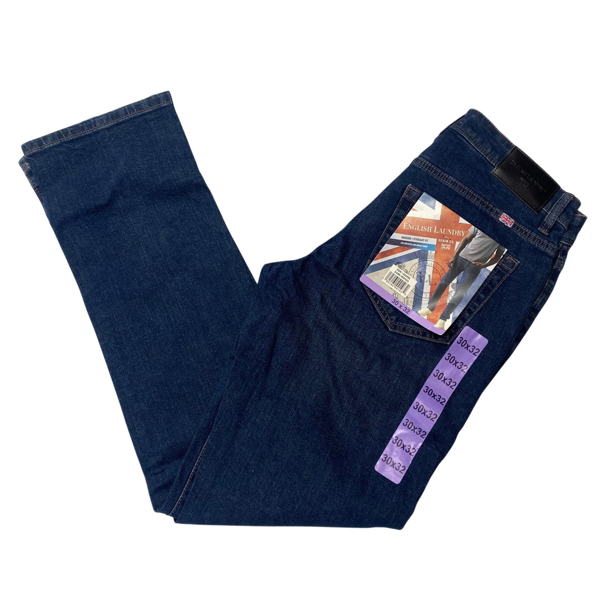 English Laundry Men's Harrow/Straight Fit Jeans - Dark Indigo 30x32 SIZE - 30