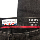 English Laundry Men's Harrow/Straight Fit Jeans - Onyx 30x32 SIZE - 30