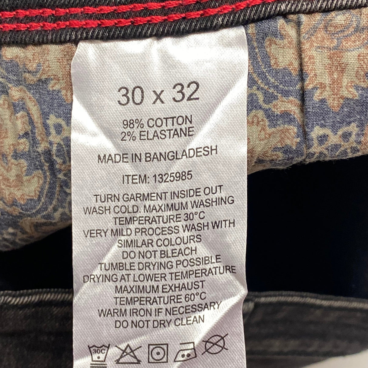 English Laundry Men's Harrow/Straight Fit Jeans - Onyx 30x32 SIZE - 30
