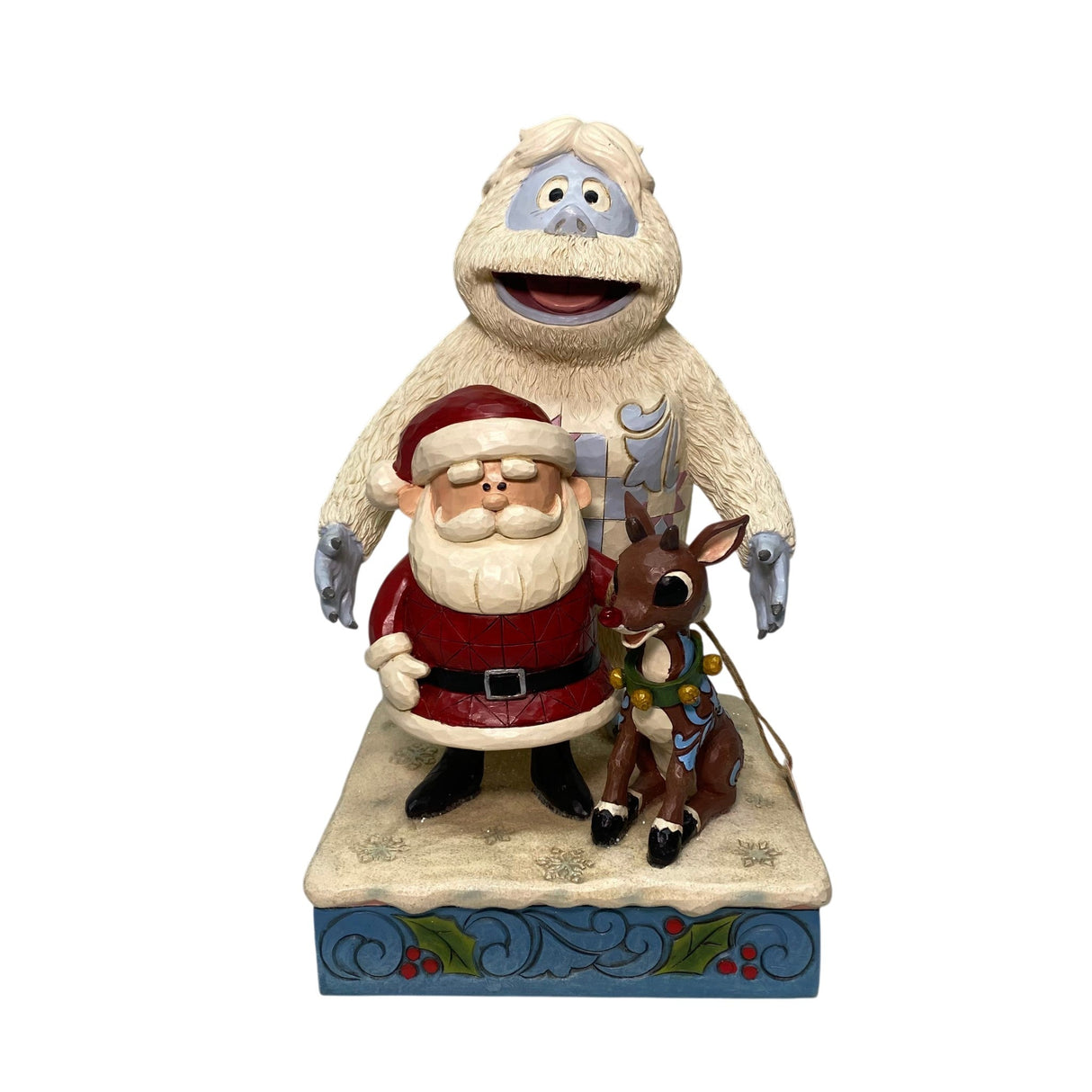 Jim Shore Rudolph Bumble And Santa Figurine