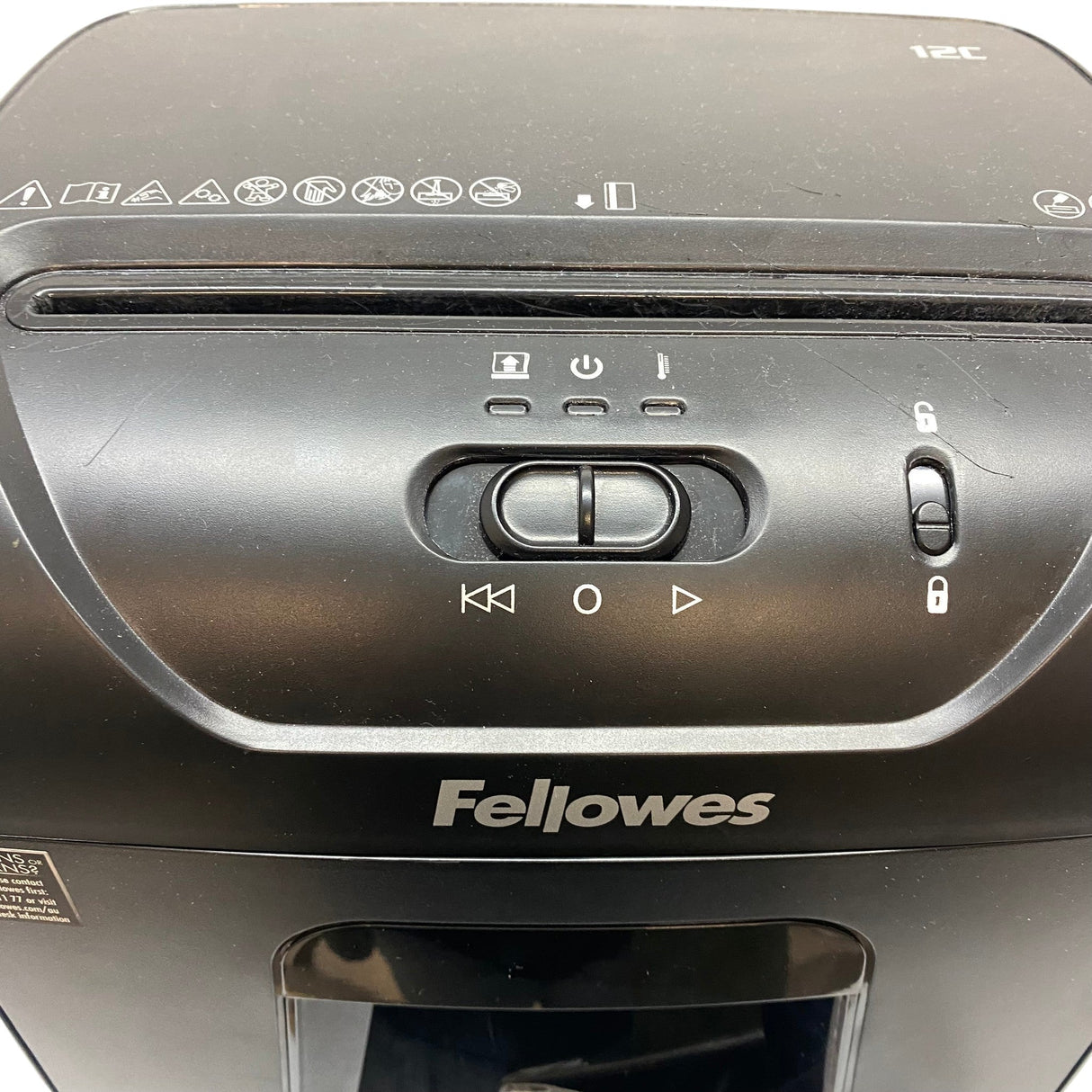 Fellowes Powershred 12C Cross-Cut Shredder CLICK AND COLLECT ONLY