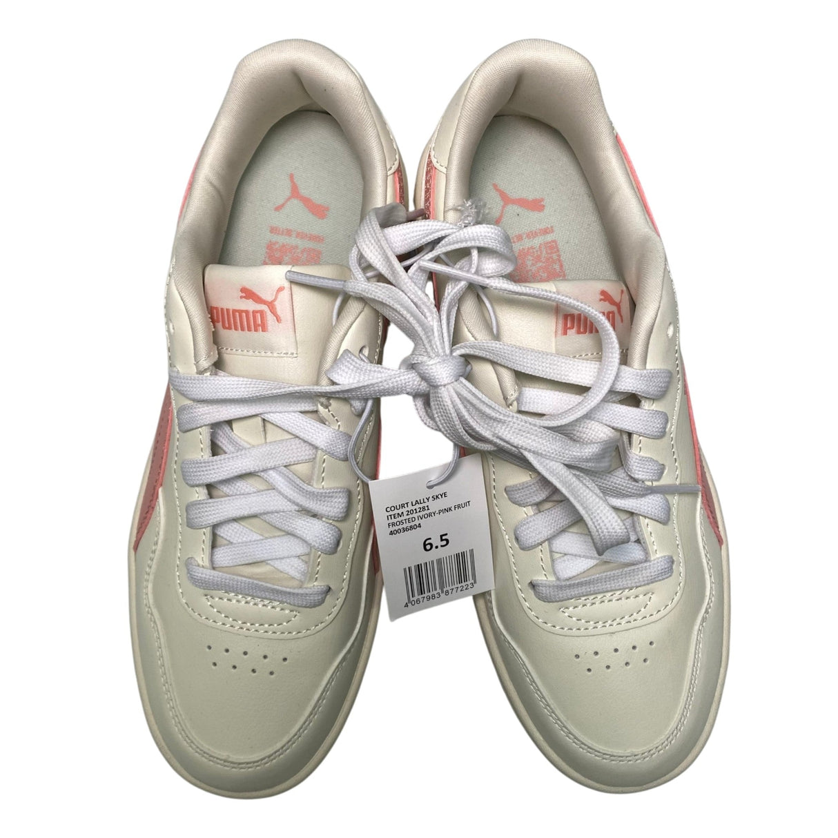 Puma Women's Court Lally Skye Sneakers - Frosted Ivory/Pink Fruit SIZE - 37