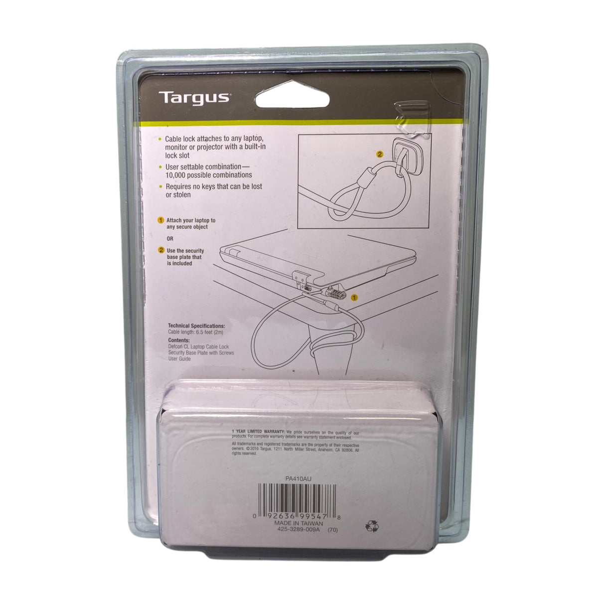 Targus Defcon CL Laptop Cable Lock