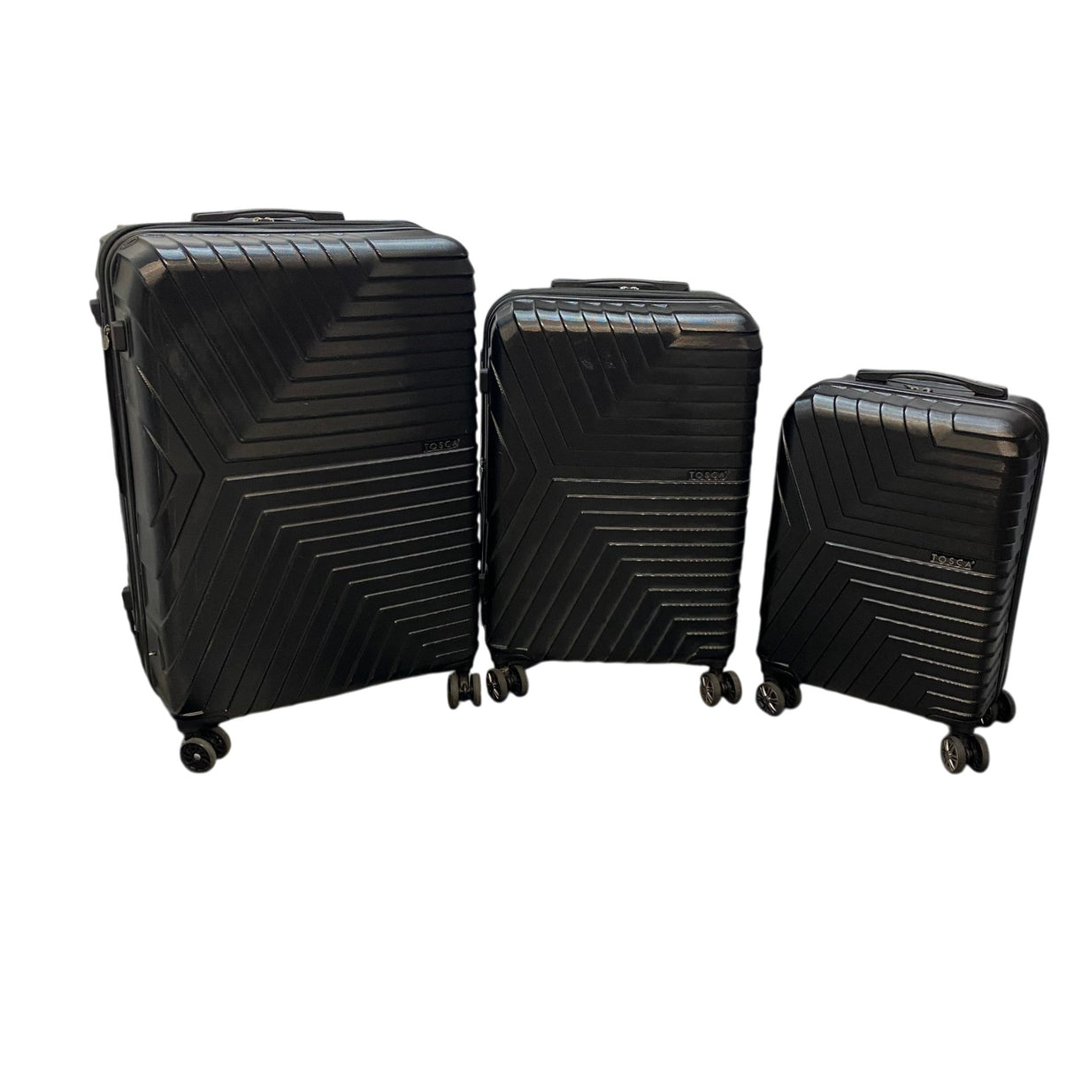 Tosca Huston 3 Piece Hardside Suitcase Set