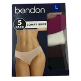 Bendon Women's 5x Comfy Brief Multicolour SIZE - Large