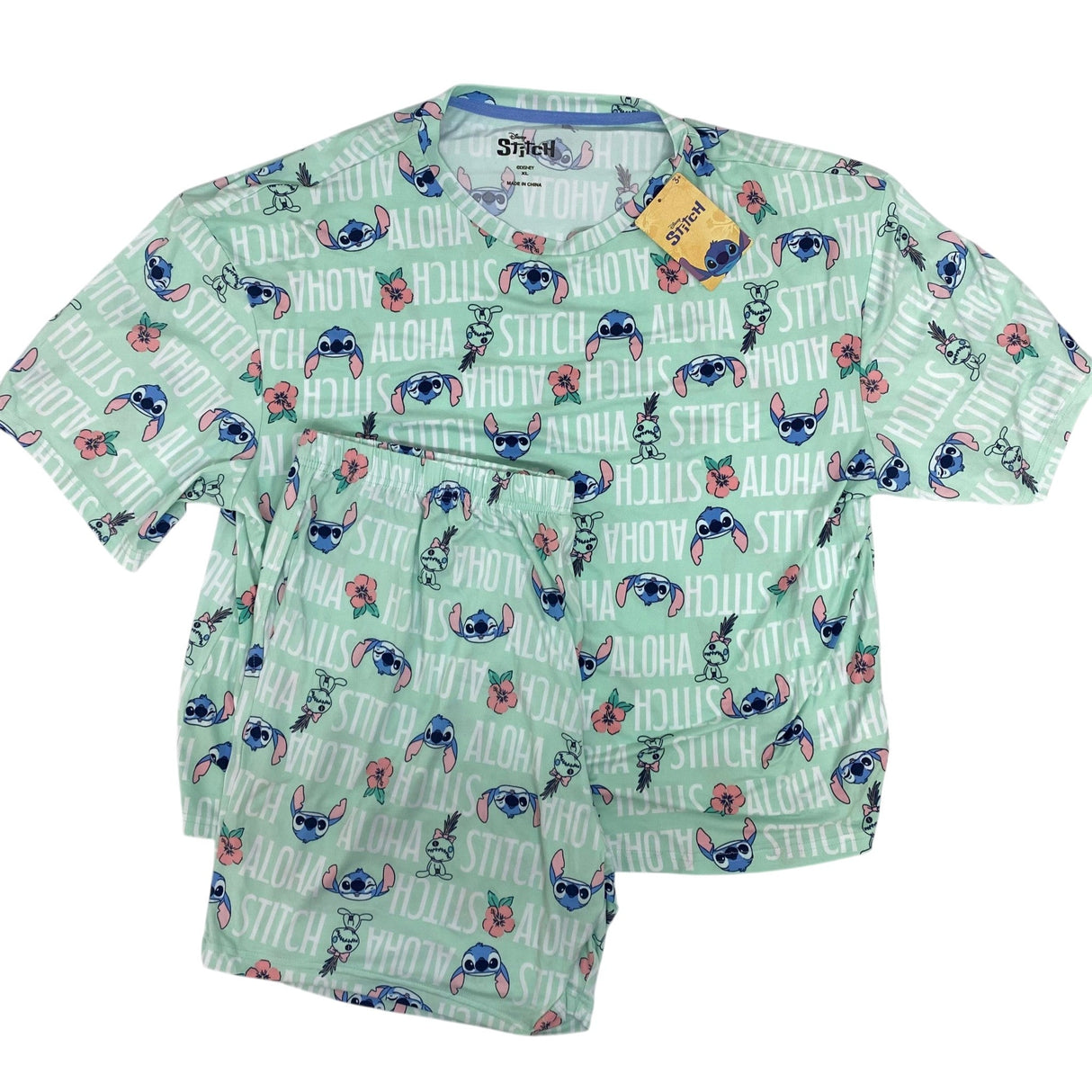 Disney Women's Licensed Stitch Summer Pyjama Set SIZE - Extra Large