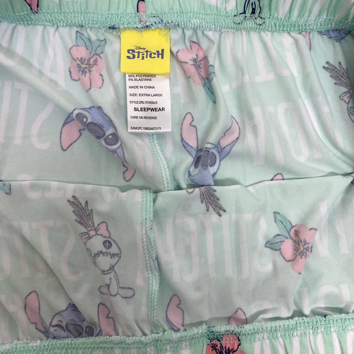 Disney Women's Licensed Stitch Summer Pyjama Set SIZE - Extra Large