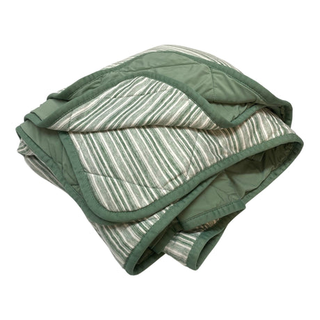 Pem America Cooling Blanket - Queen - Green Stripe