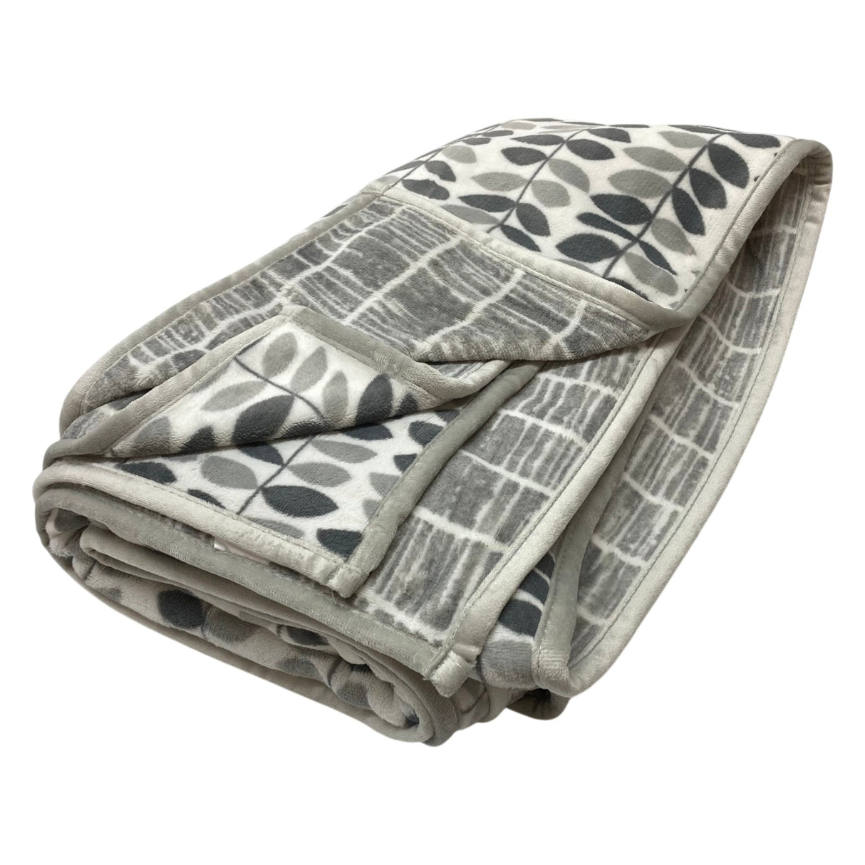 Berkshire Reversible Plush Throw - 152cm x 178cm - Grey