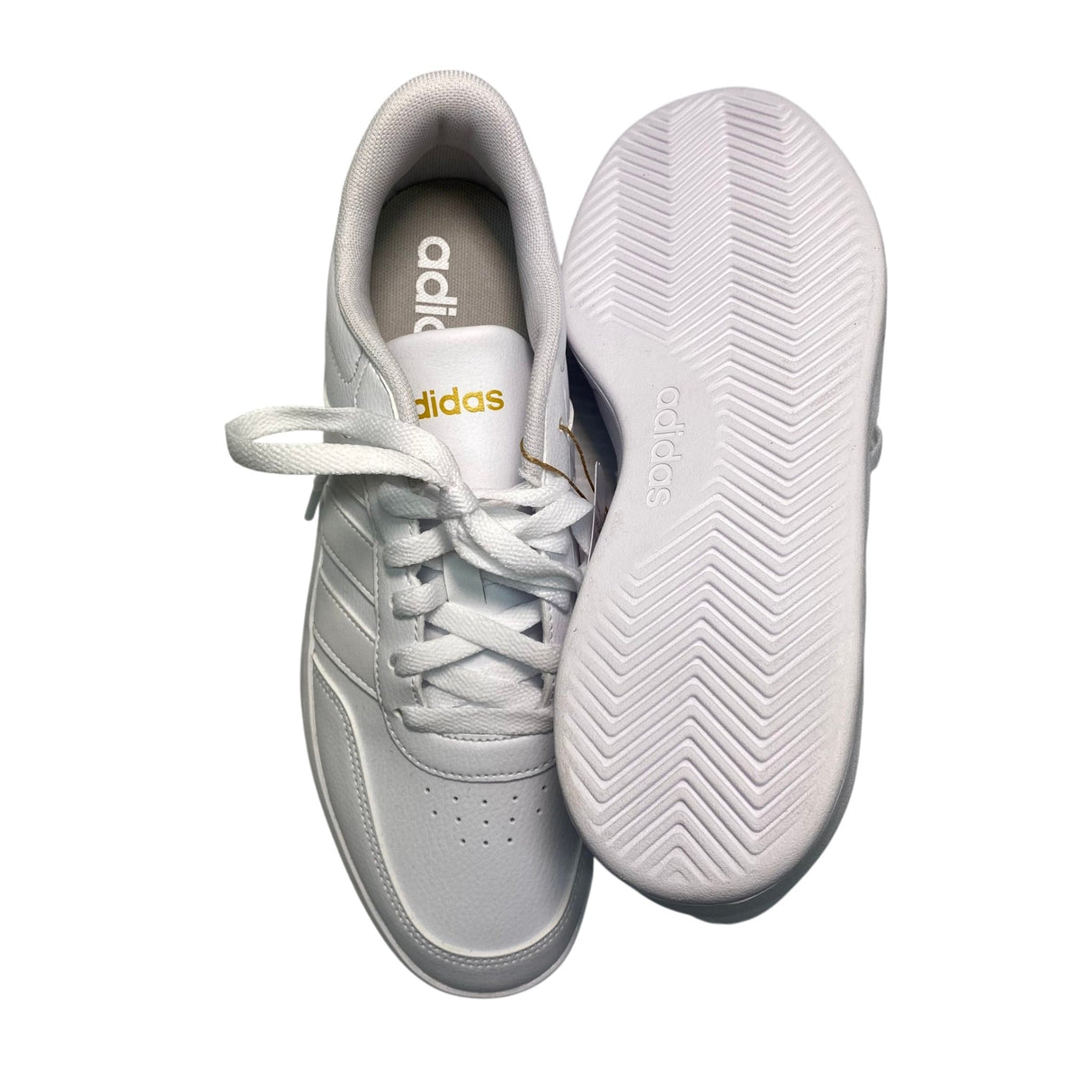 Adidas Women's Breaknet Sneakers - White/Gold SIZE - 8