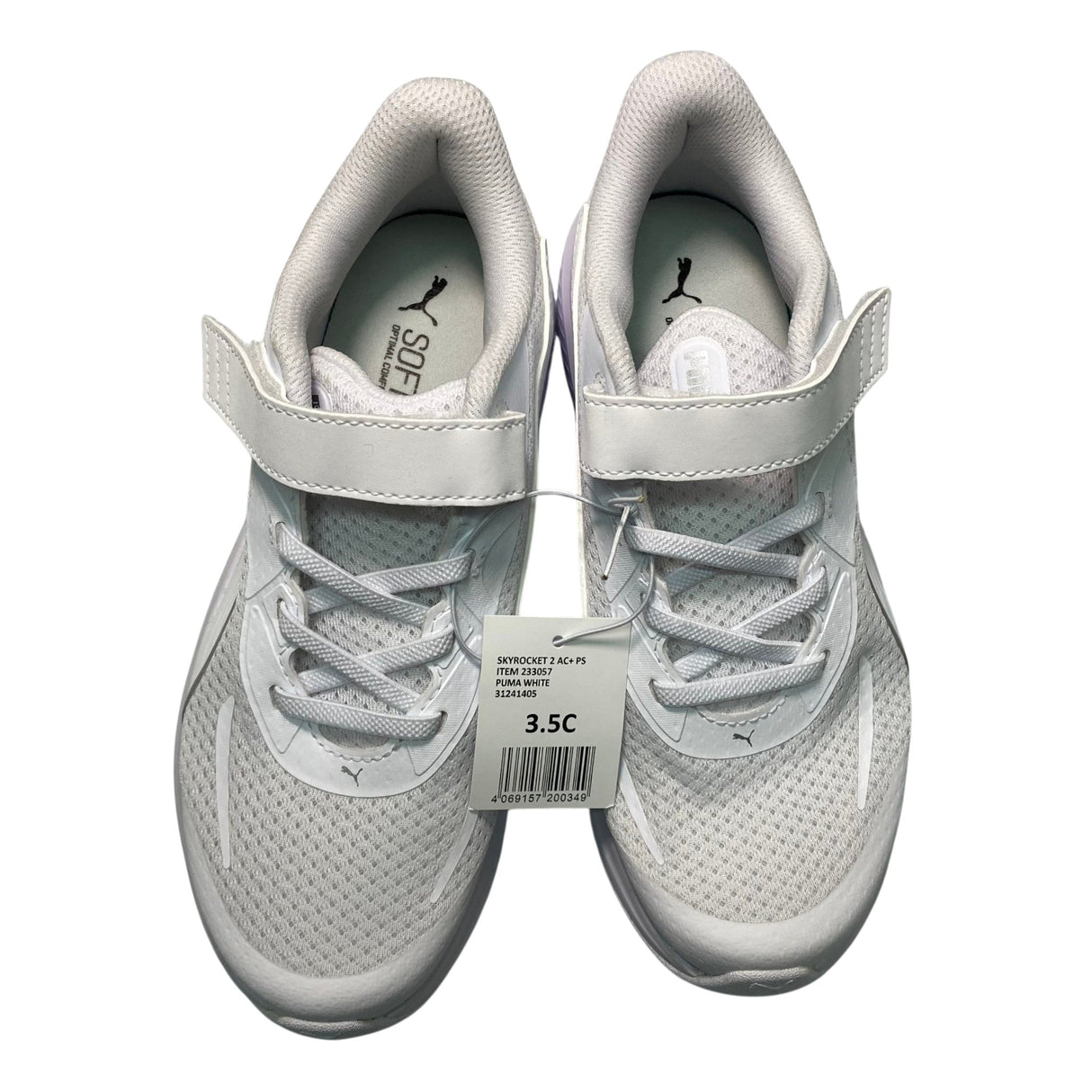Puma Girls Skyrocket Sneakers with Velcro Strap SIZE Euro 35