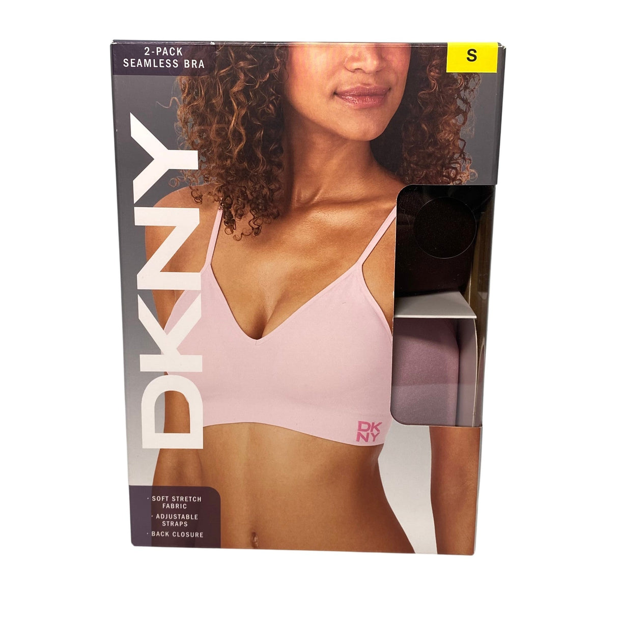 DKNY 2x Women's Seamless Bra Java/Mauve SIZE - Small