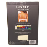 DKNY 2x Women's Seamless Bra Java/Mauve SIZE - Small